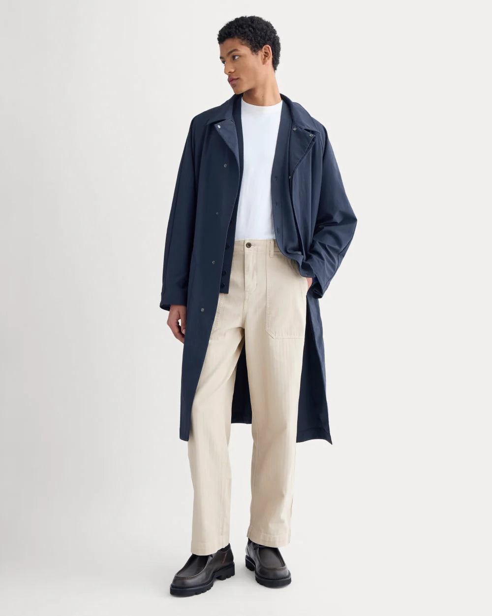 Relaxed Herringbone Fatigue Pants | Peyote