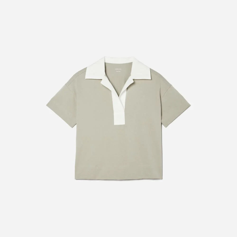 The Retro Jersey Polo | Smoke / Bone