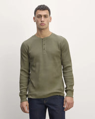 The Waffle Long-Sleeve Henley | Kalamata