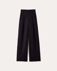 The Draper Pant in Wool | Navy / White