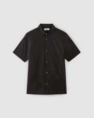 The Supima® Short-Sleeve Poplin Shirt | Black