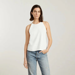 The Hemp Cutaway Tank | White