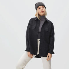 The Organic Cotton Chunky Beanie | Heathered Charcoal