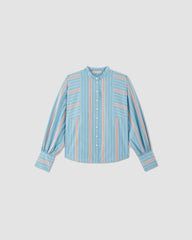 The Oversized Raglan Shirt | Parisian Blue / Black / Rusted Red / Bone